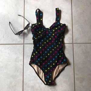 Polka Dot One Piece Swim Suit